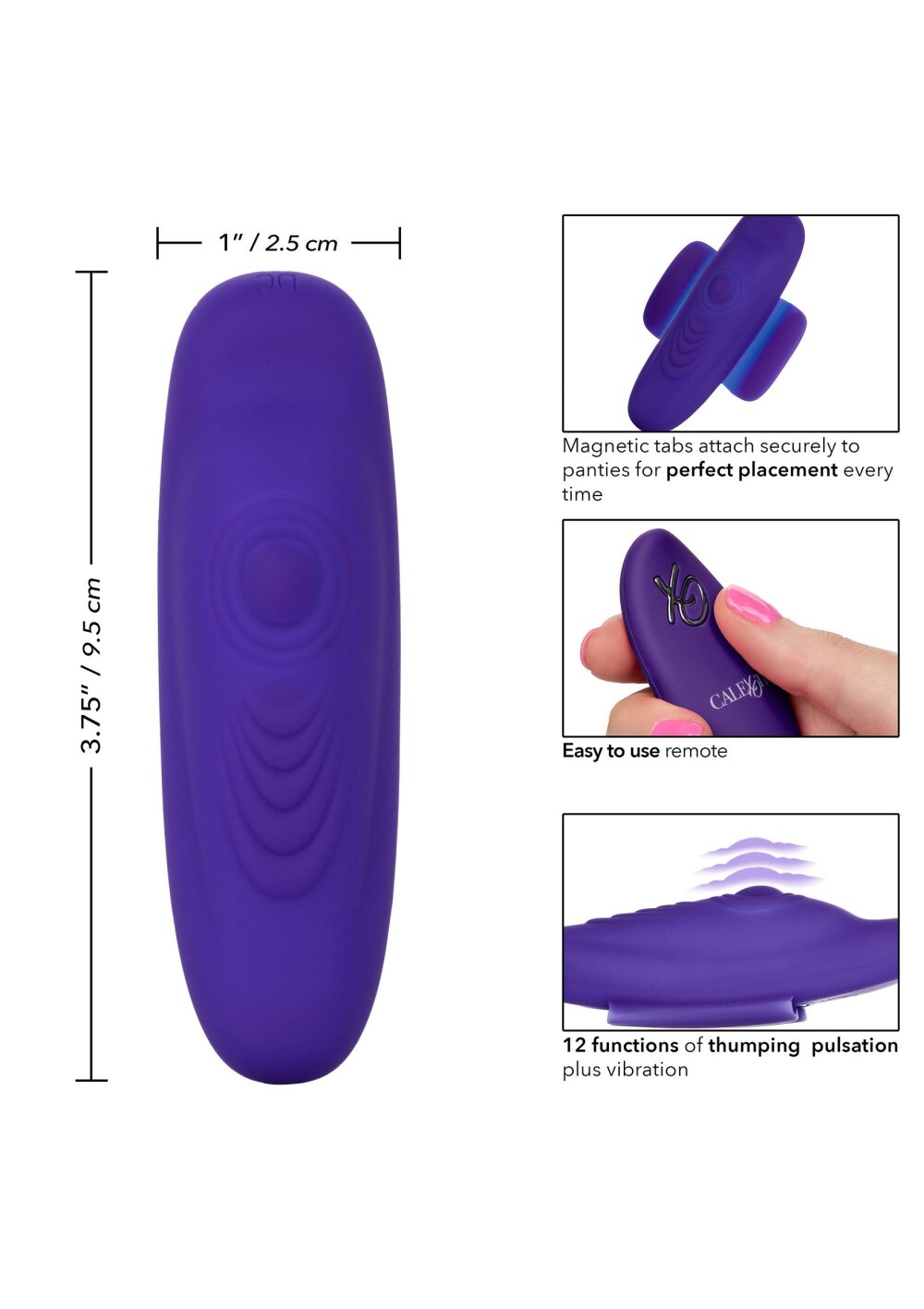 CalExotics Lock-N-Play Remote Pulsating Panty Teaser