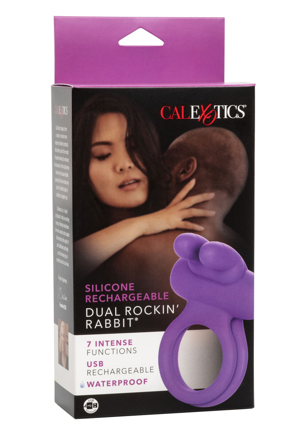 CalExotics Silicone Rechargeable Dual Rockin' Rabbit Enhancer