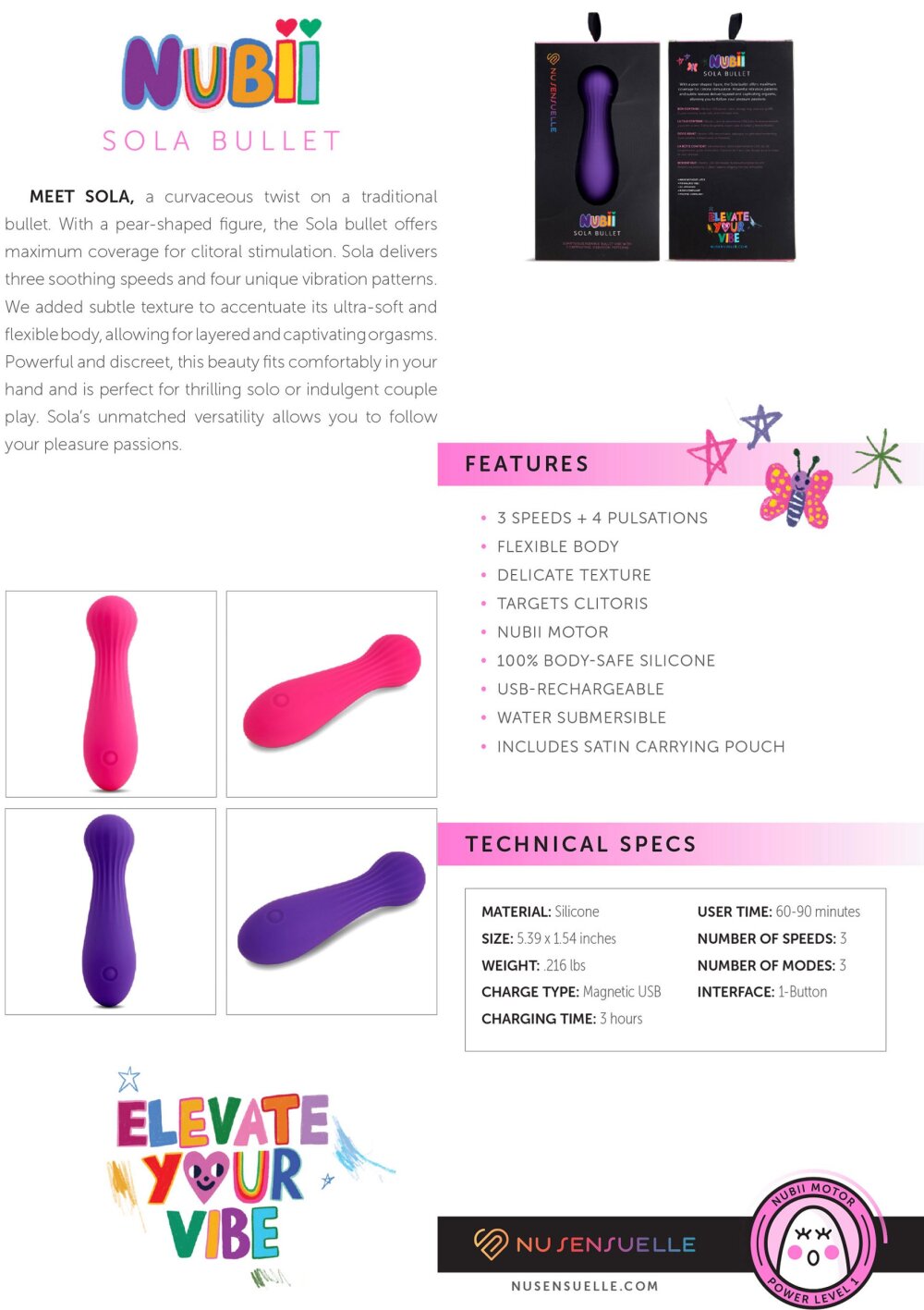 Now Sensuelle Sola Nubii Bullet
