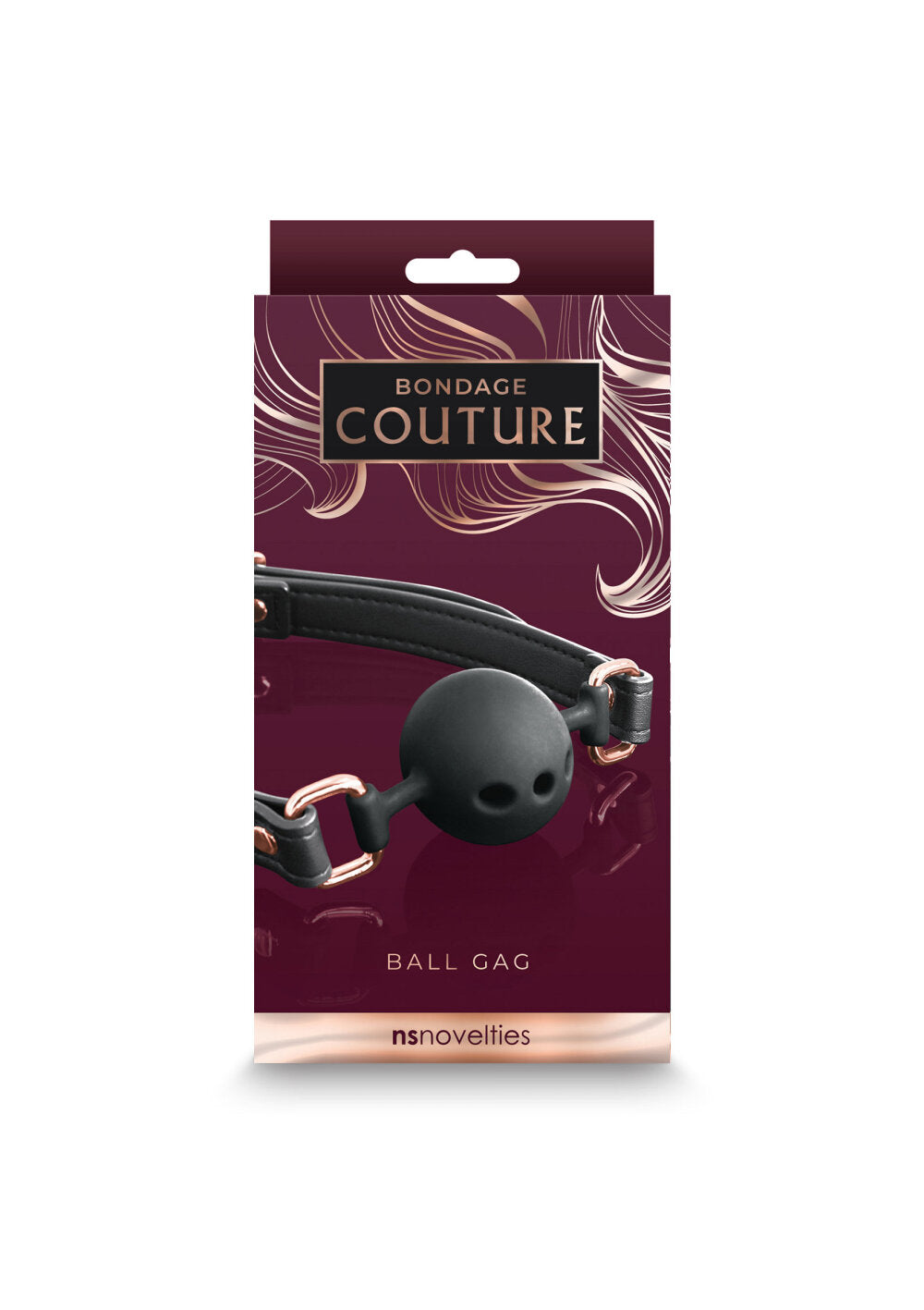 NS Novelties Bondage Couture Ball Gag copper