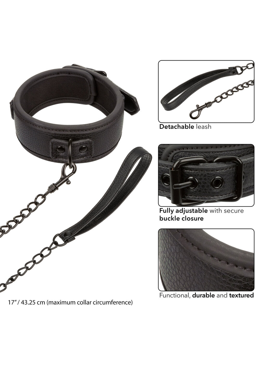 CalExotics Nocturnal Collection Collar &amp; Leash