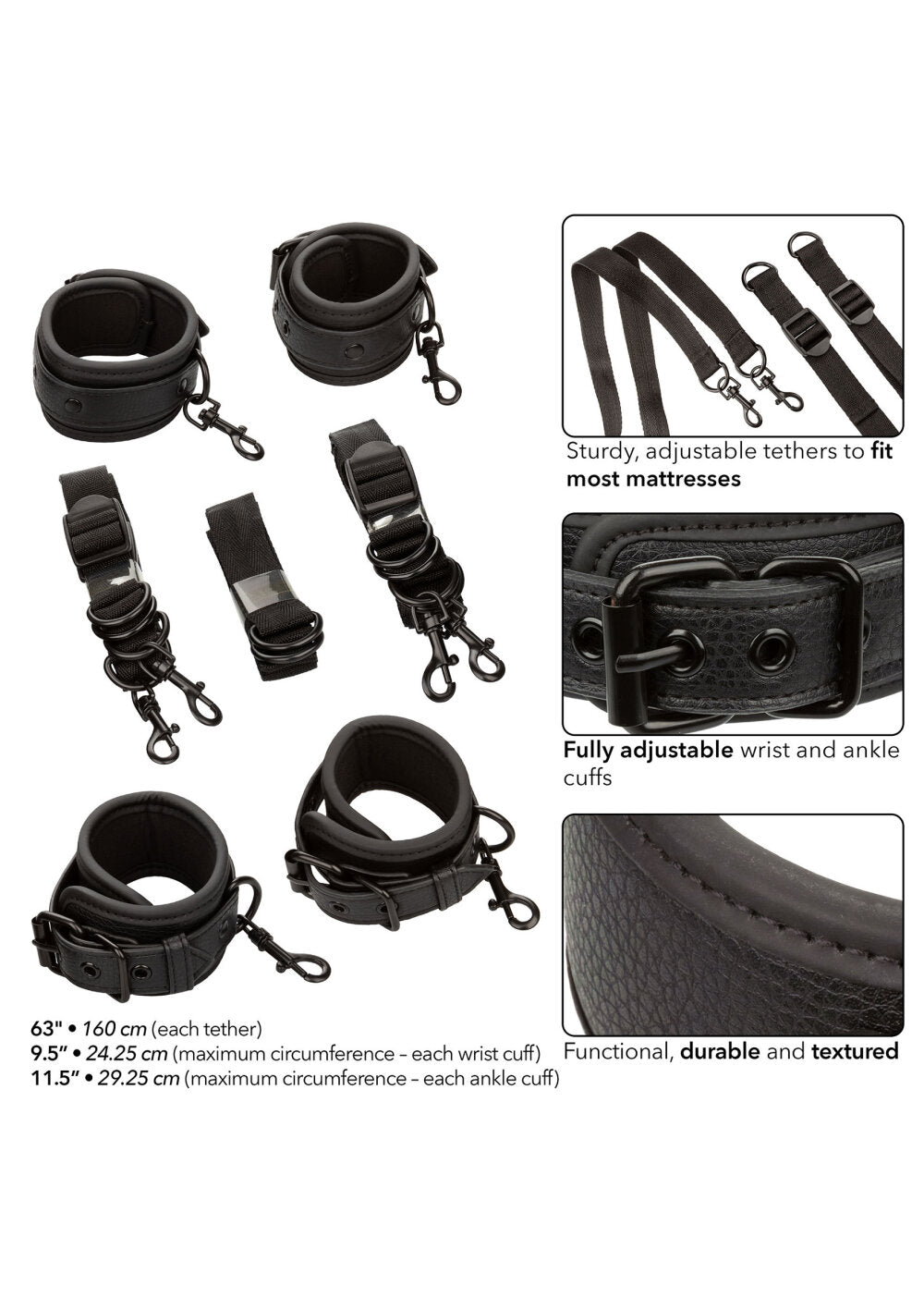 CalExotics Nocturnal Collection Bed Restraints