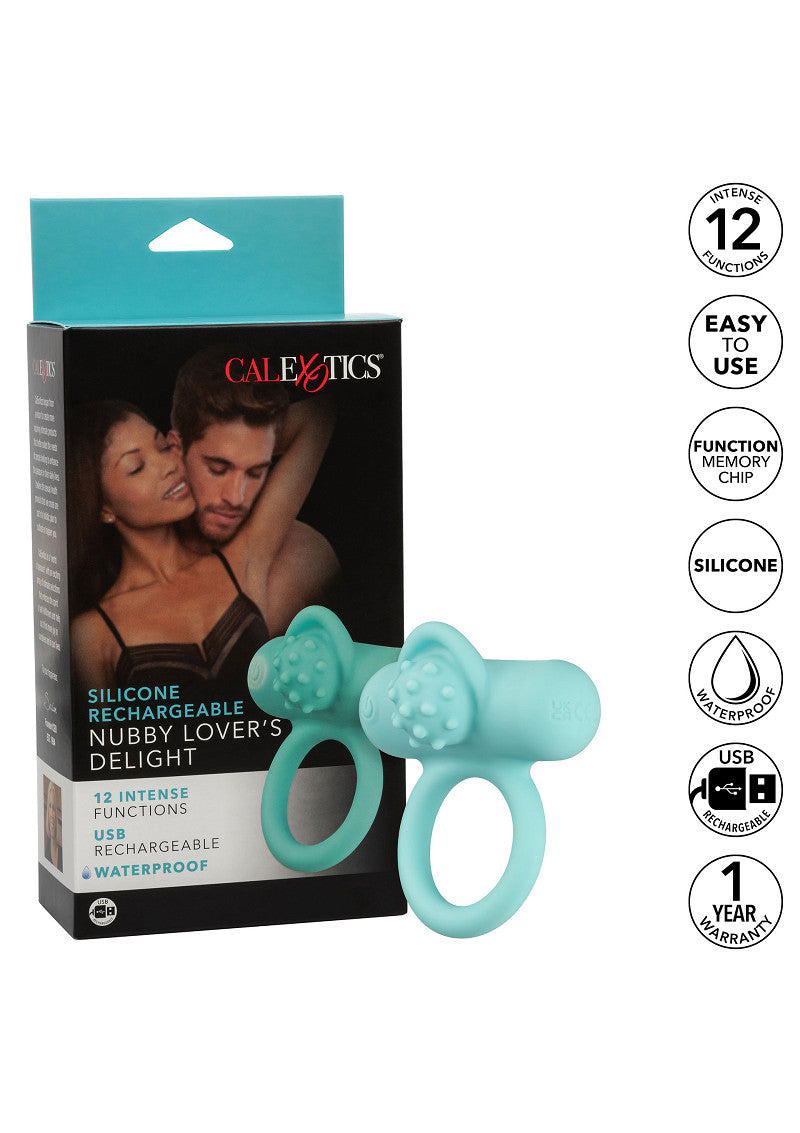 CalExotics Silicone Rechargeable Nubby Lover's Delight