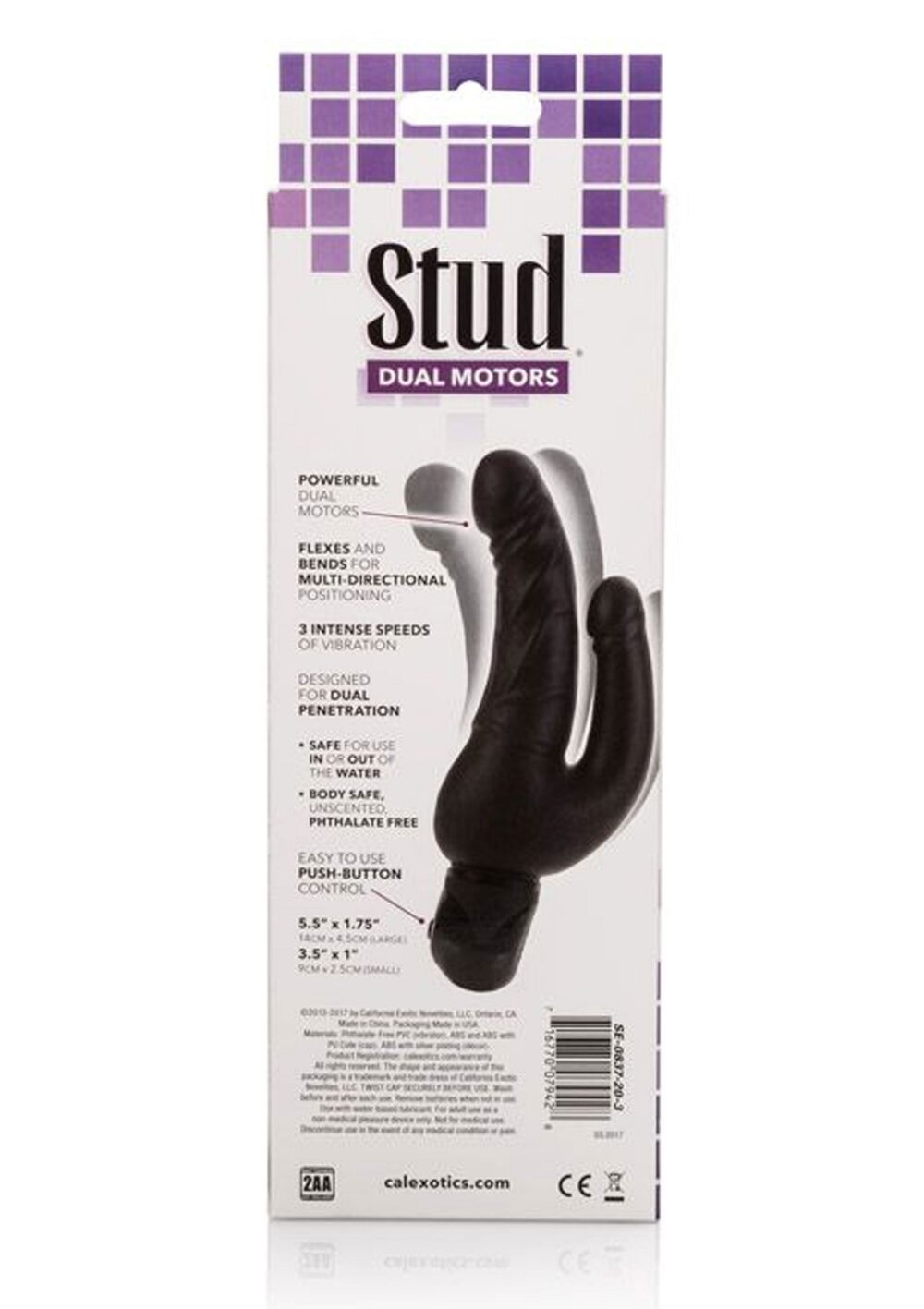 CalExotics Bendie Stud Over &amp; Under