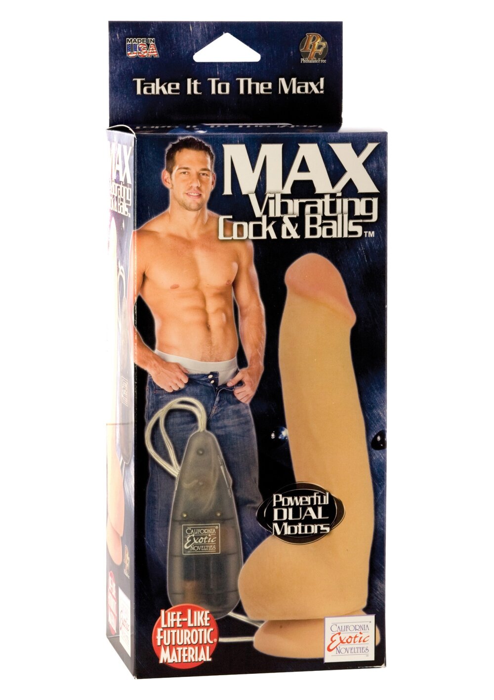 CalExotics Max Vibrating Cock &amp; Balls
