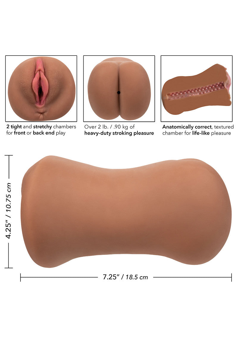 CalExotics Stroke It Dual Entry Pussy &amp; Ass