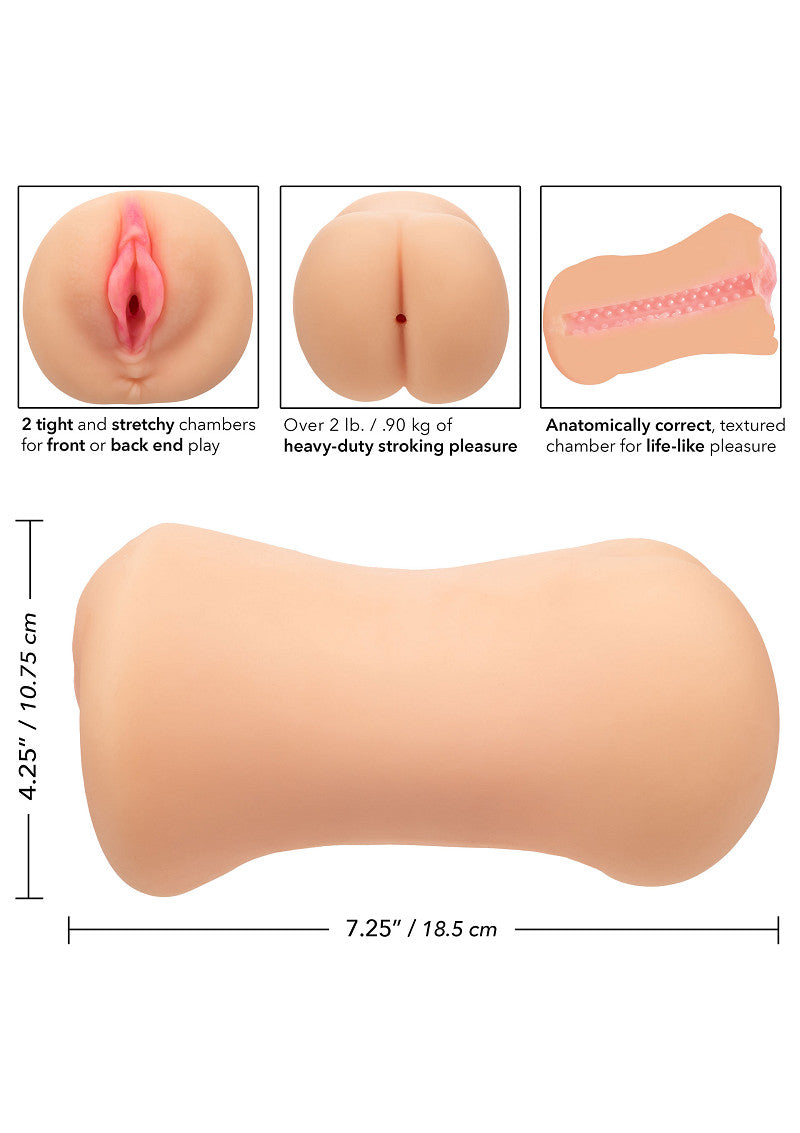 CalExotics Stroke It Dual Entry Pussy &amp; Ass