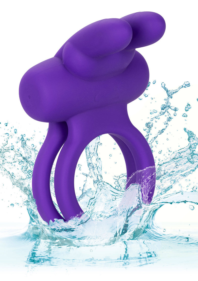 CalExotics Silicone Rechargeable Dual Rockin' Rabbit Enhancer