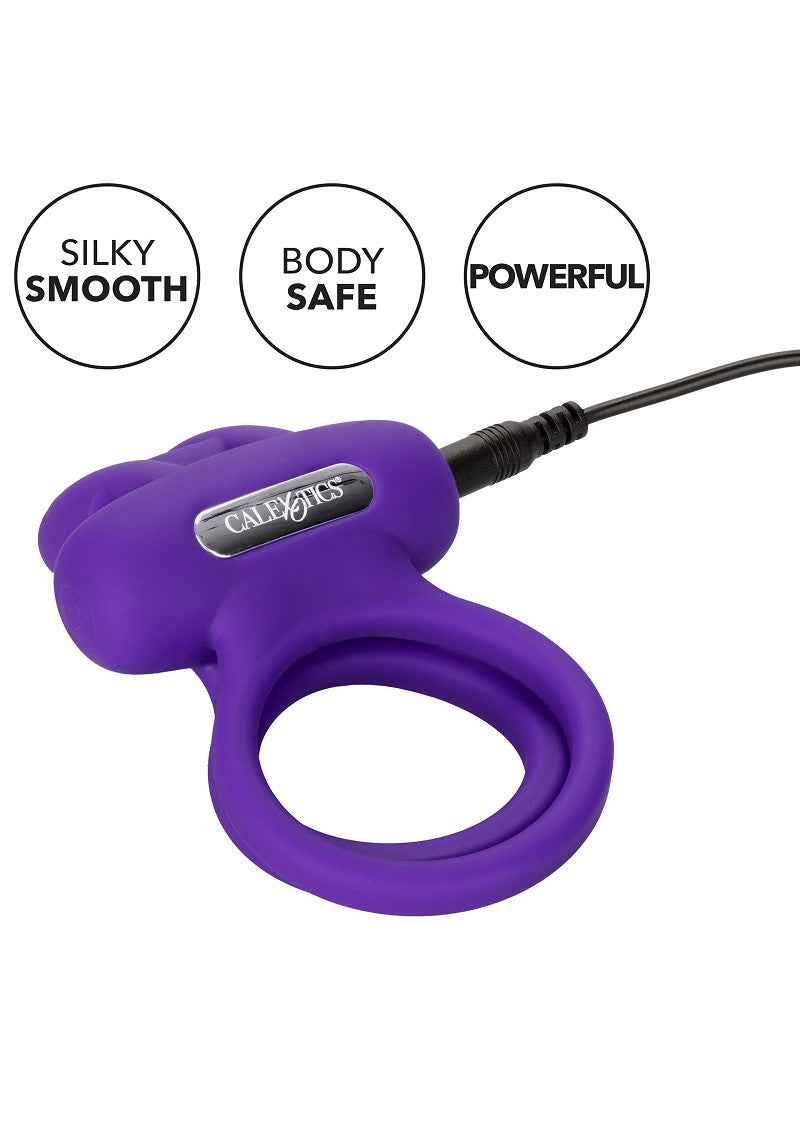 CalExotics Silicone Rechargeable Dual Rockin' Rabbit Enhancer