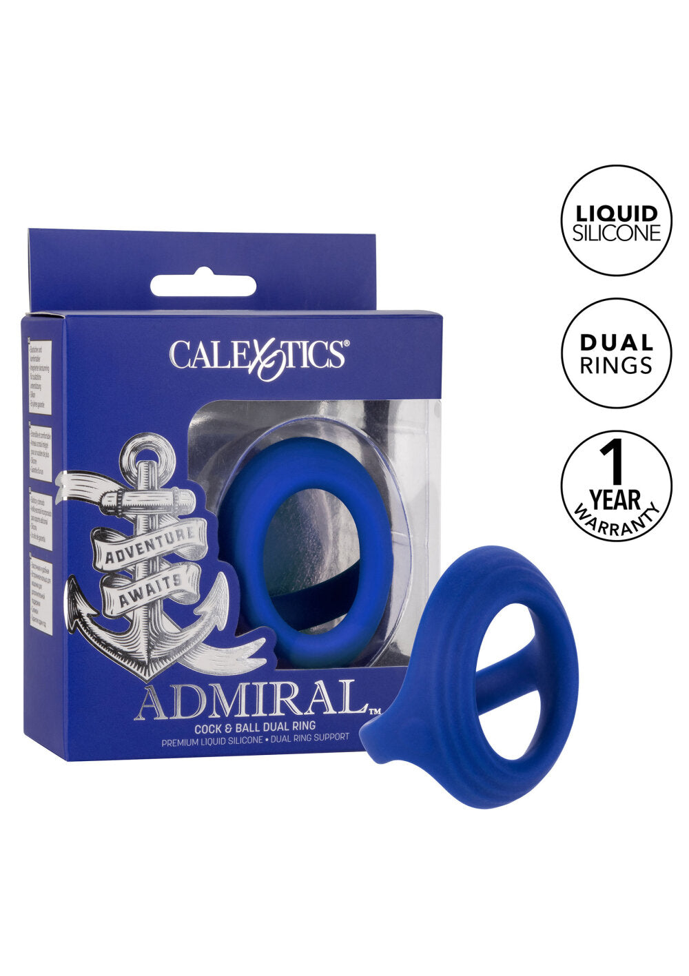CalExotics Admiral Cock &amp; Ball Dual Ring