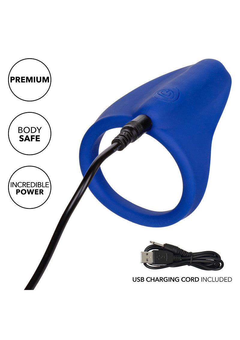 CalExotics Admiral Liquid Silicone Vibrating Perineum Massager &amp; Ring