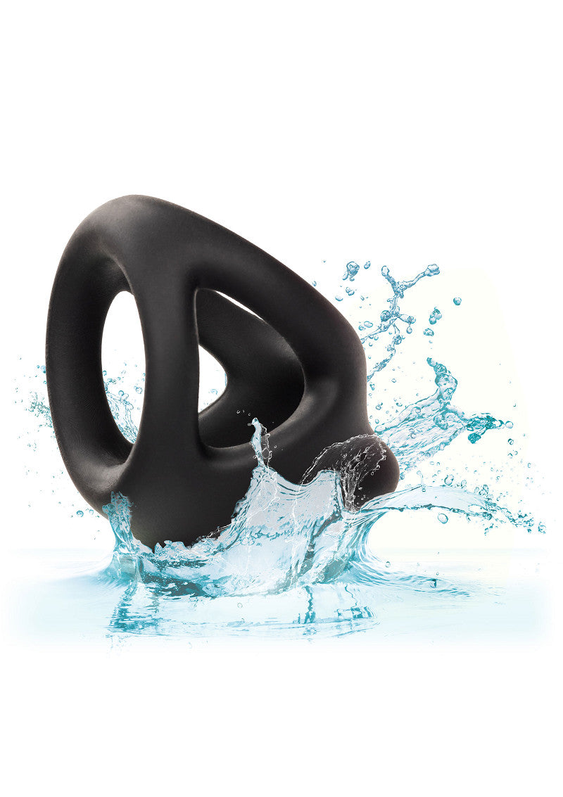 CalExotics Alpha Liquid Silicone Dual Cage &amp; Ring