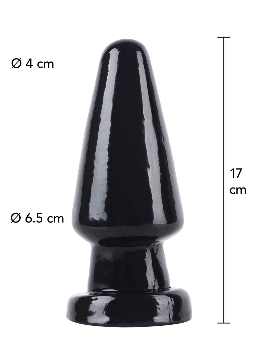 Hidden Desire Extreme Butt Plug Cone Head Large 17cm