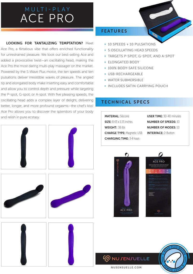 Now Sensuelle Ace Pro Prostate + G-Spot Vibe