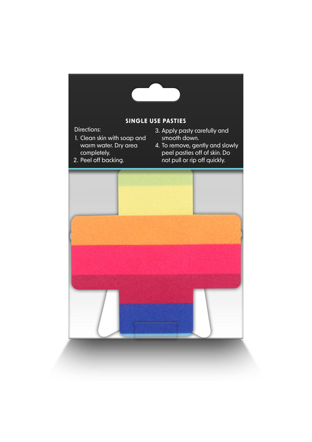 NS Novelties Pretty Pasties Pride Cross &amp; Star Rainbow 2 Pair