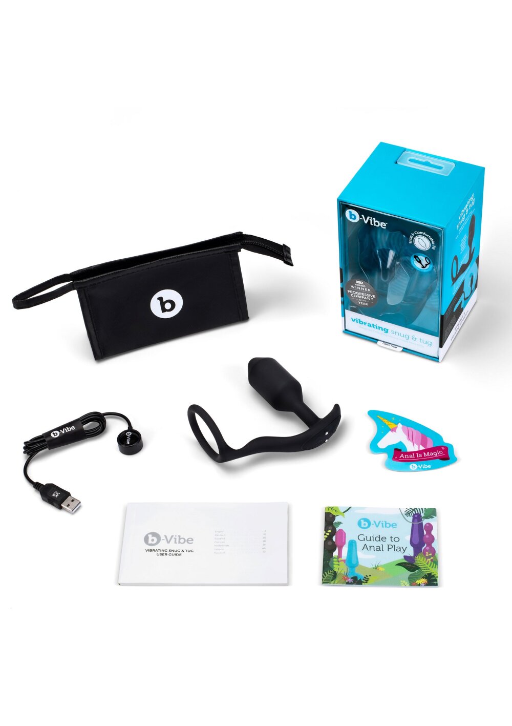 B-Vibe Vibrating Snug &amp; Tug M