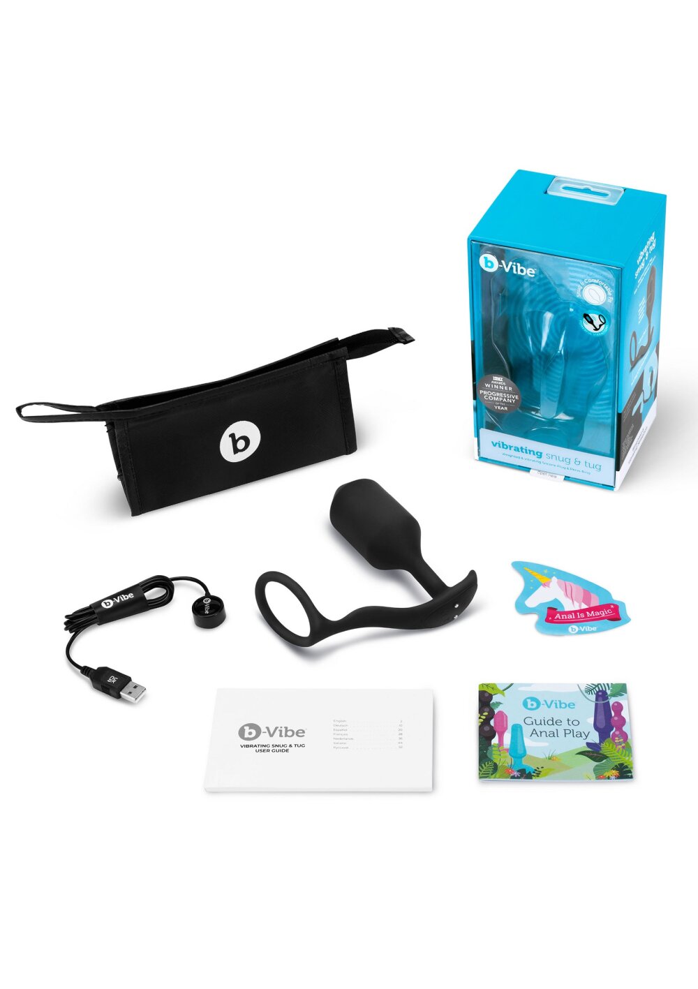 B-Vibe Vibrating Snug &amp; Tug XL