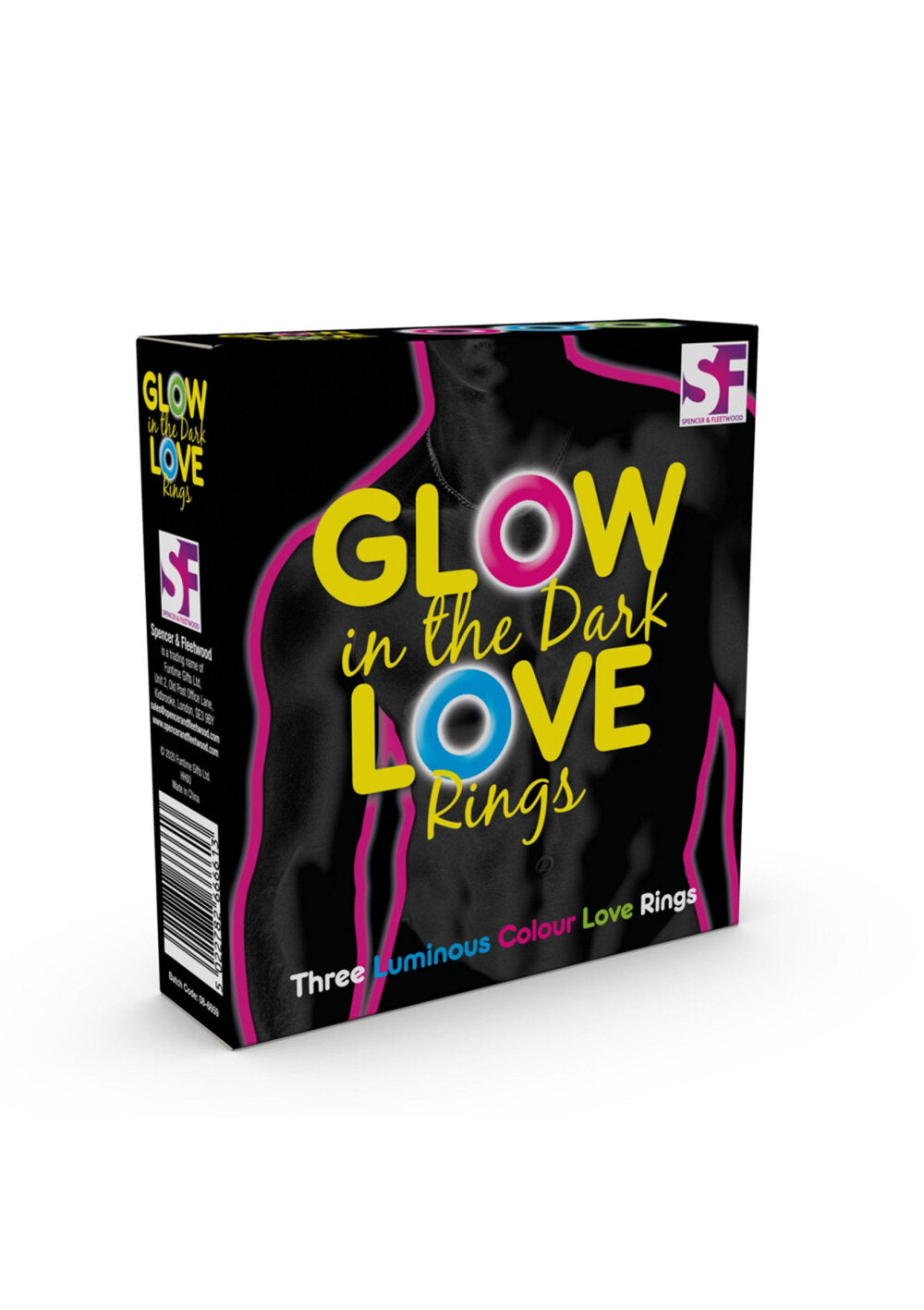 S&amp;F Glow In The Dark Love Rings