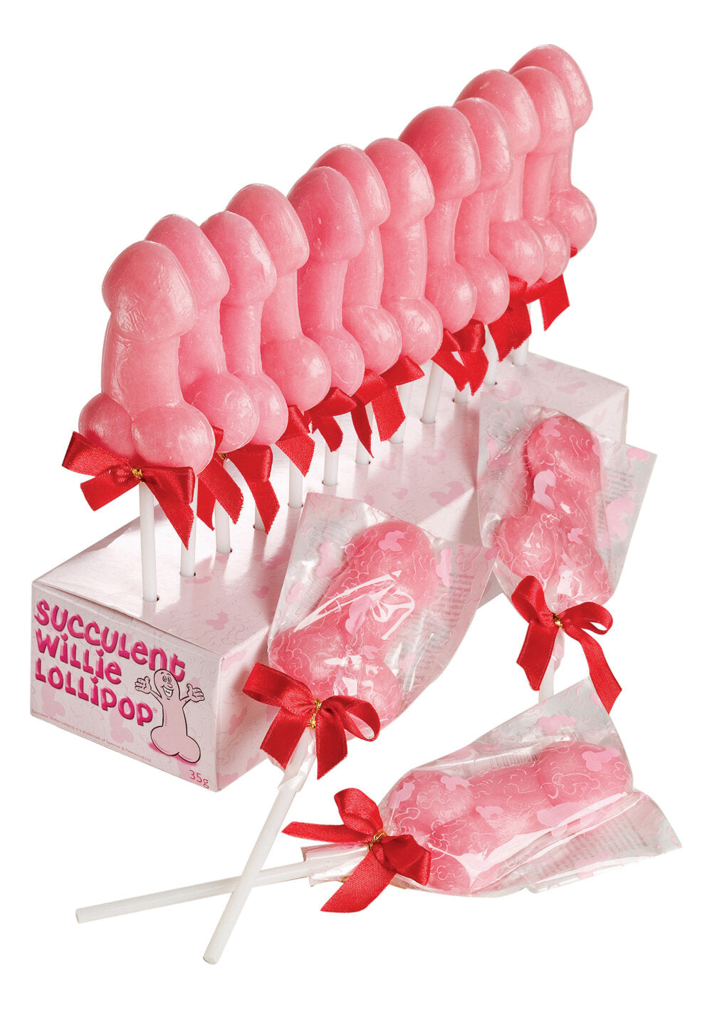 S&amp;F Willie Lollipop Display 24 Pcs