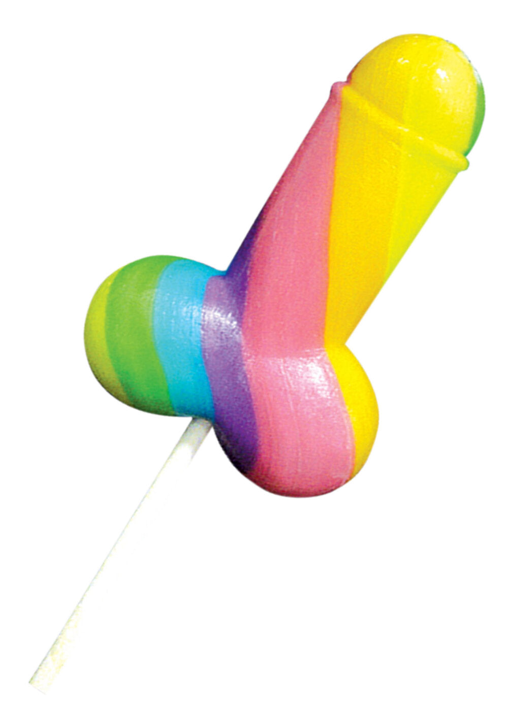 S&amp;F Rainbow Cock Pops Display 12pc
