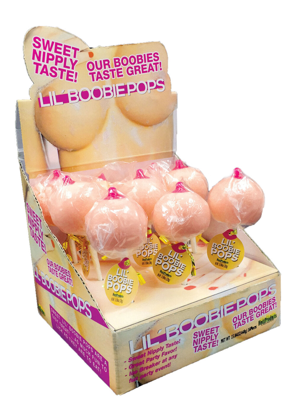 S&amp;F Boobie Pop Display 9 Pcs