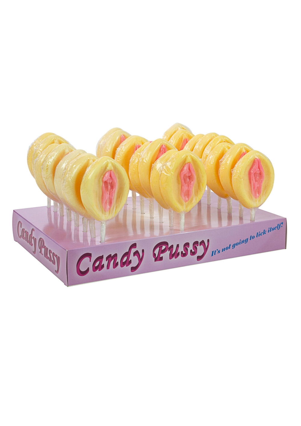 S&amp;F Candy Pussy Lollipop 24pcs